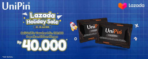 🎉 LAZADA HOLIDAY SALE: Diskon Hingga Rp40.000 untuk UniPin Voucher! 🎮